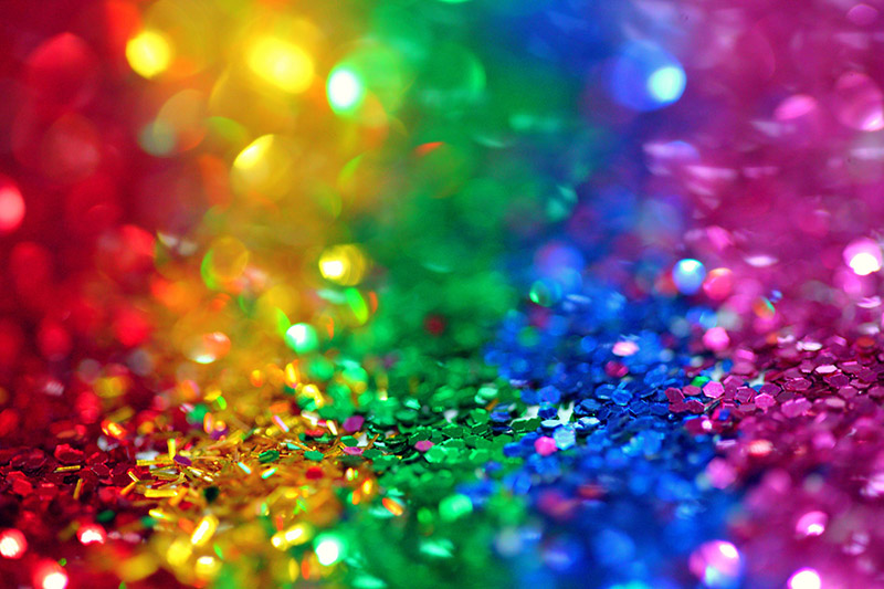 How is the glitter produced?