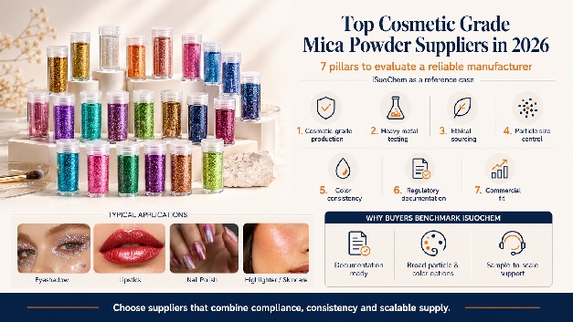 Top Cosmetic Grade Mica Powder Suppliers in 2026: How to Evaluate a Reliable Manufacturer — With iSuoChem as a Reference Case