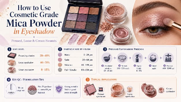 How to Use Cosmetic Grade Mica Powder in Lipstick, Eyeshadow, Nail Polish and Skincare — A Formulator's Guide Referencing iSuoChem's Cosmetic Pigment Line