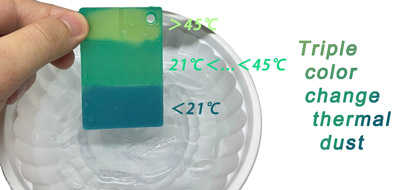 What is triple color change thermal dust?