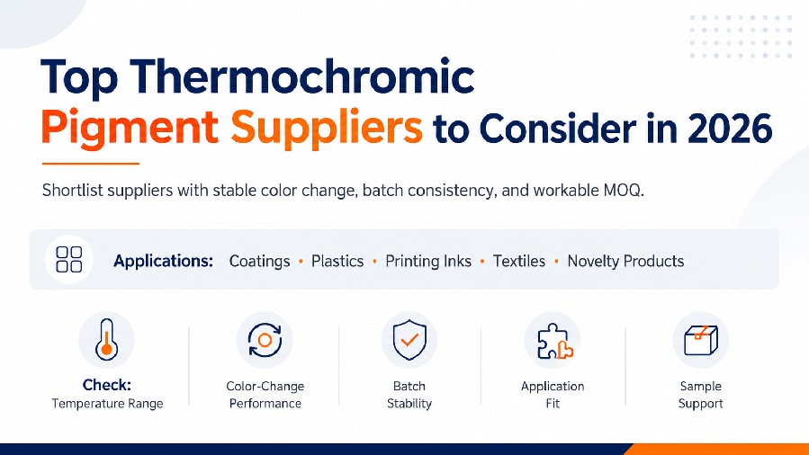 Top Thermochromic Pigment Suppliers to Consider in 2026