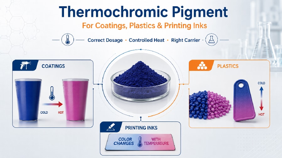 How to Use Thermochromic Pigment in Coatings, Plastics, and Printing Inks