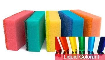 ​Liquid dyes in Polyurethane foam materials