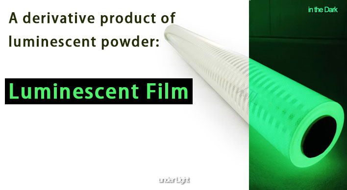 A derivative product of luminescent powder-luminescent film.